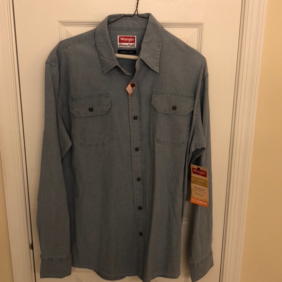 men's wrangler long sleeve shirts